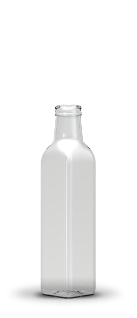Botellas para aceites 25 cl | Vidrio blanco | Cuadrada Alta