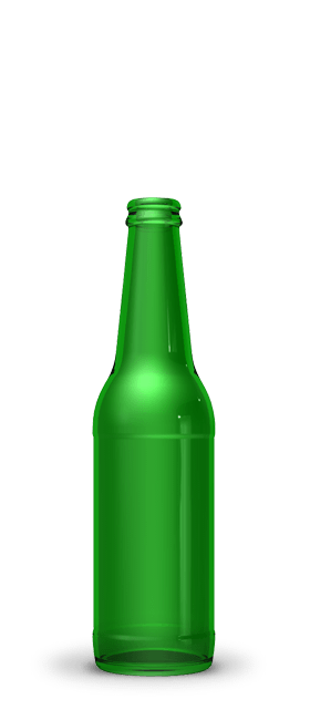 Botellas para cervezas 33 cl | Vidrio verde | Long Neck