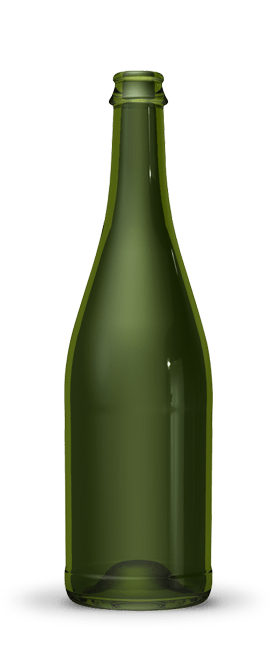 Botella espumoso 75 cl | Vidrio oscuro | Cuve Close Natura