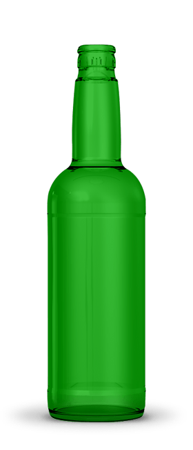 Botella licor 70 cl | Vidrio verde | Jerezana