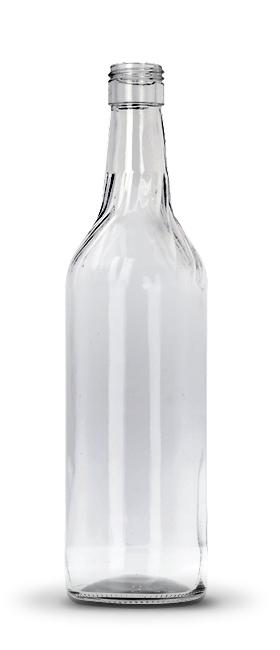 Botella licor 75 cl | Vidrio blanco | Espiral