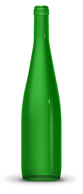 Botellas para vinos 75 cl | Vidrio verde | Rhin Natura