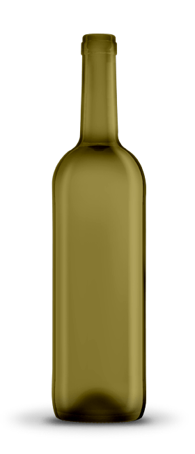 Botella Bordelesa 75 cl | Vidrio musgo | BD Nova Natura