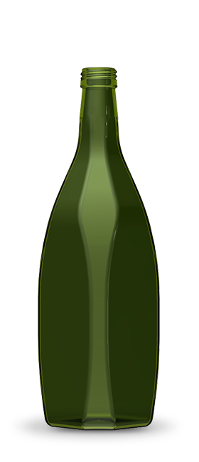 Oil bottles 100 cl | dark green glass | Quartz