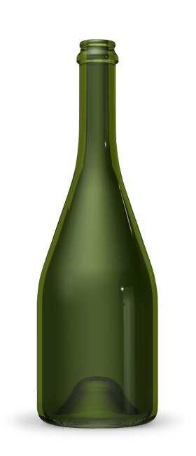 Sparkling bottles 75 cl | dark green glass | Opera Premium