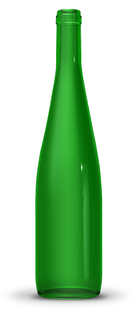 Flute Bottles 75 cl | green glass | Flute Natura